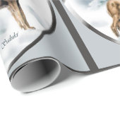 Saluki Kerstmis Cadeaupapier (Rol Hoek)