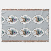 Saluki Kerstmis Deken (Voorkant)