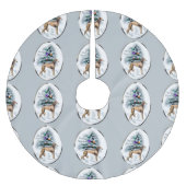 Saluki Kerstmis Kerstboom Rok (Voorkant)