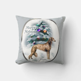 Saluki Kerstmis Kussen