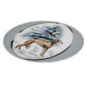 Saluki Kerstmis Snijplank (Hoek)