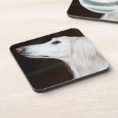 Saluki kijkt omhoog drankjes onderzetter (Linkerzijde)