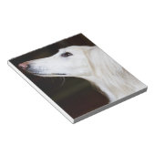 Saluki kijkt omhoog notitieblok (Schuin)