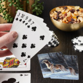 Saluki Laat het Sneeuwen Kerstmis Pokerkaarten (Insitu)