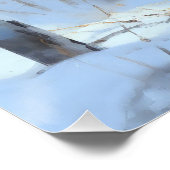 Saluki liet het sneeuwen Kerstmis Perfect Poster (Hoek)