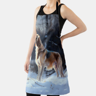 Saluki liet het sneeuwen Kerstmis Schort