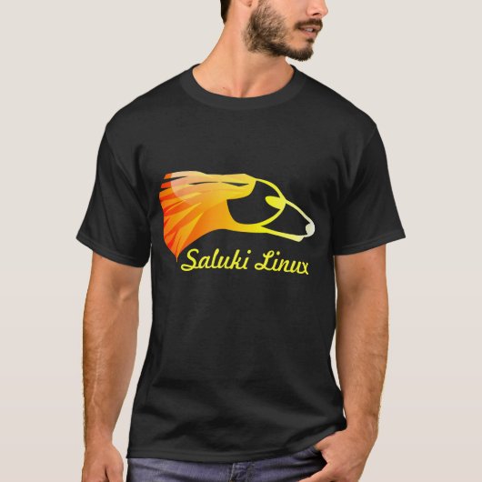 Saluki Linux T-shirt (Voorkant)