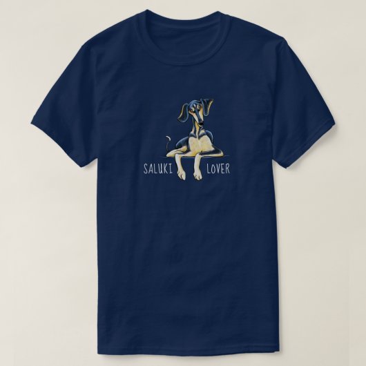 Saluki Lover Personalized T-Shirt (Design voorkant)