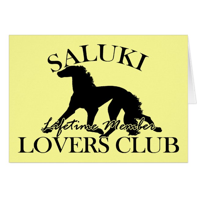 Saluki Lovers Club (Voorkant Horizontaal)