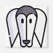 Saluki Magneet (Voorkant)