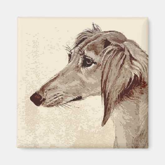 Saluki Magneet (Voorkant)