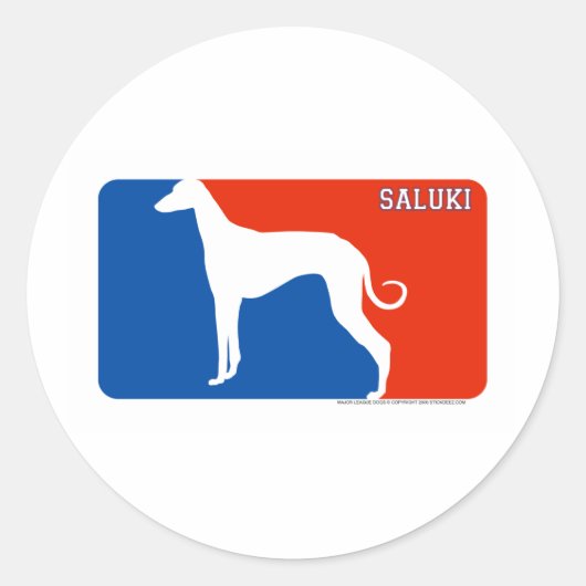 Saluki Major League Dog Sticker (Voorkant)