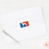 Saluki Major League Dog Sticker (Envelop)
