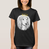 Saluki met Kroon T-shirt (Voorkant)