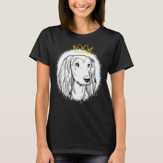 Saluki met Kroon T-shirt