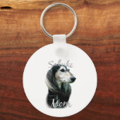 Saluki Moeder 2 Sleutelhanger (Achterkant)