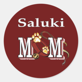 Saluki MOM Gifts Ronde Sticker