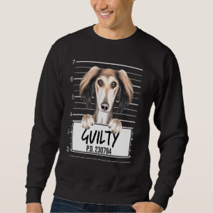 Saluki Mugshot Guilty Dog Trui