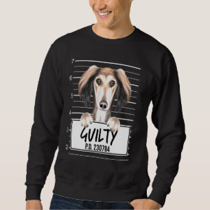 Saluki Mugshot Schuldige Hond Trui