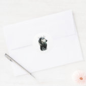 Saluki Pa 2 Ronde Sticker (Envelop)