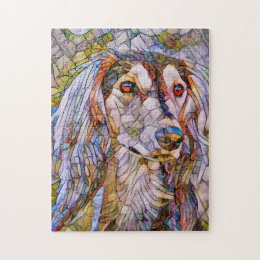 Saluki Painting Puzzle Legpuzzel (Verticaal)