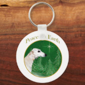 Saluki Peace Sleutelhanger (Voorkant)