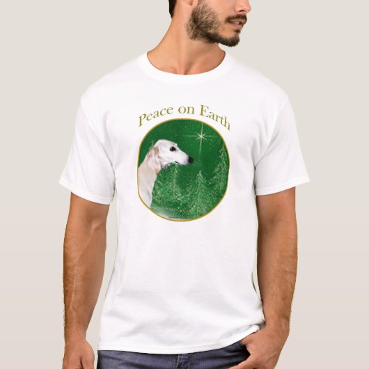 Saluki Peace T-shirt (Voorkant)