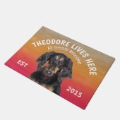 Saluki Persoonlijk Hondenliefhebber Doormat Deurmat (Schuin)