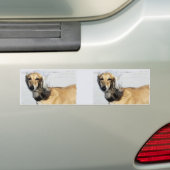 Saluki Portrait Bumpersticker (Op auto)