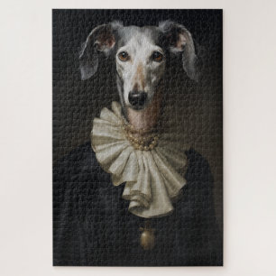 Saluki Portret Parels en Colcar Legpuzzel