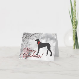 Saluki Prettig kerstfeest  Kaart
