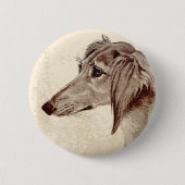 Saluki Ronde Button 5,7 Cm (Voorkant)
