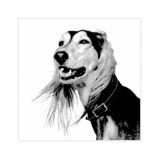 Saluki Rubberstempel (Afrduk)