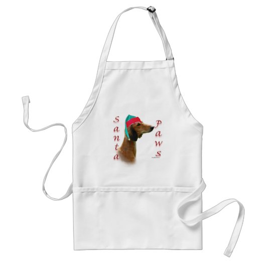 Saluki Santa Paws Standaard Schort (Voorkant)