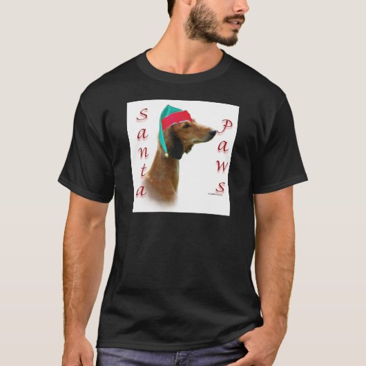 Saluki Santa Paws T-shirt (Voorkant)