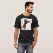 Saluki Santa Paws T-shirt (Voorkant volledig)