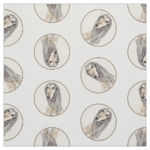 Saluki schilderij Fawn Sable Schattigee originele  Stof