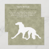 Saluki Silhouette Kaart (Voorkant / Achterkant)