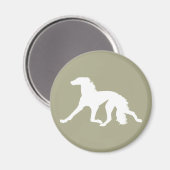 Saluki Silhouette Magneet (Voorkant / Achterkant)