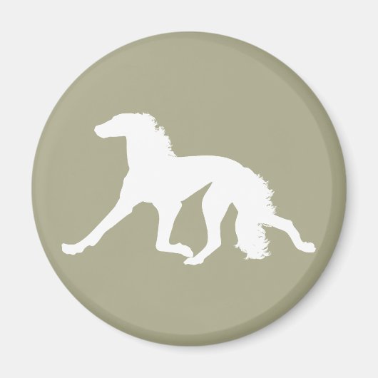 Saluki Silhouette Magneet (Voorkant)