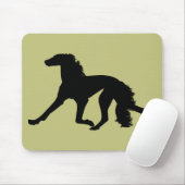 Saluki Silhouette Muismat (Met muis)