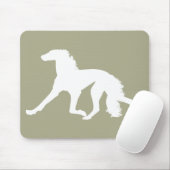 Saluki Silhouette Muismat (Met muis)