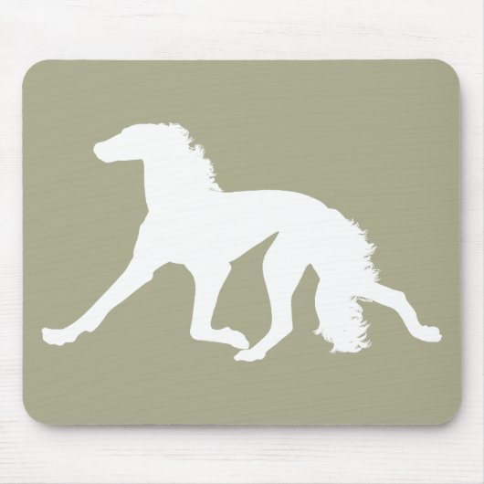 Saluki Silhouette Muismat (Voorkant)