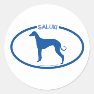 Saluki Silhouette Sticker