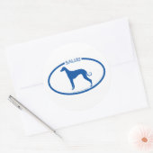 Saluki Silhouette Sticker (Envelop)