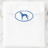 Saluki Silhouette Sticker (Tas)