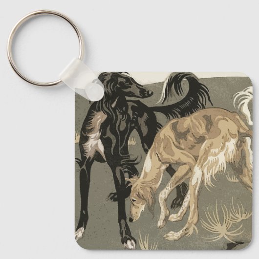 Saluki Sleutelhanger (Voorkant)