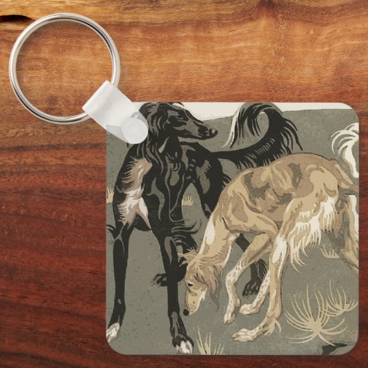 Saluki Sleutelhanger (Voorkant)