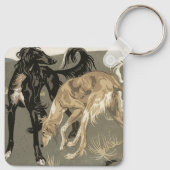 Saluki Sleutelhanger (Achterkant)