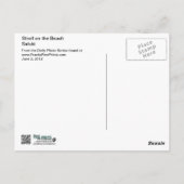 Saluki Stroll op het strand Briefkaart (Achterkant)